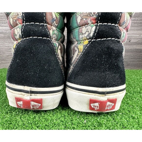 RARE Vans x Nintendo SK8-Hi Super Mario Brothers Skate Shoes Size M 7 or W 8.5 - Picture 8 of 9
